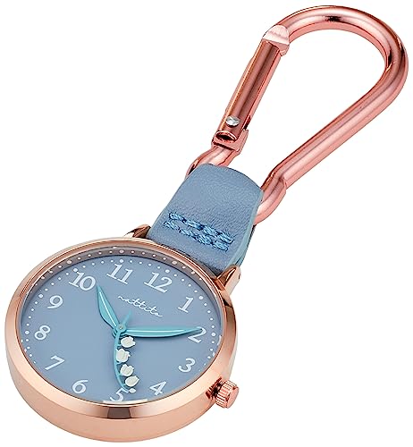 [フィールドワーク] 懐中時計 カラビナウォッチ アナログ フルカ スズラン ブルー GY050-2 レディース